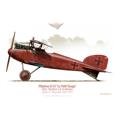 Natte sneeuw Master diploma Vrijgevig Albatros D.III, Rttm. Manfred von Rochthofen "The Red Baron", Jasta 11,  Rocourt, April 1917 - Bravo Bravo Aviation