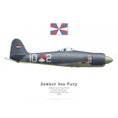 Hawker Sea Fury FB.11, No 860 Squadron, Marine Royale Néerlandaise, 1948