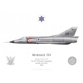 Mirage Iiicj No 117 First Jet Squadron Israeli Air Force 1963