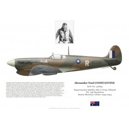 Alexander Constantine, Spitfire Mk V MH308, No 136 Squadron RAF, Birmanie, 1943-1944
