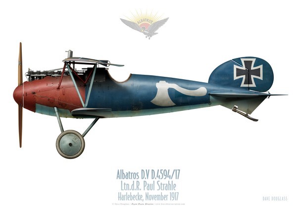 Albatros D.V, Ltn. d. R. Paul Strahle, Harlebecke, November 1917